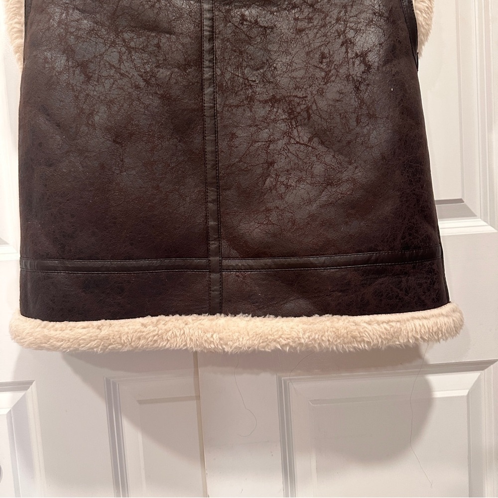 OFFLINE by Aerie Sherpa Lined Faux Leather Vest - Picture 13 of 17